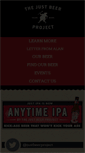 Mobile Screenshot of justbeerproject.com