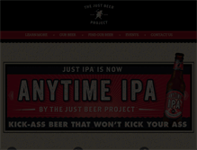 Tablet Screenshot of justbeerproject.com
